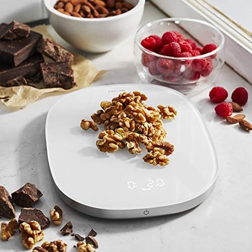 ZWILLING Enfinigy Digital Kitchen Food Scale, Max weight 22lbs, Grams & Ounces, .1-gram Accuracy,White - Image 2