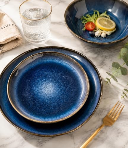 AmorArc Ceramic Dinnerware Sets for 4, 12Pcs Plates and Bowls Sets Dishes - Image 4