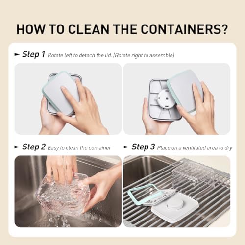 Pop Food Storage Containers Set, 6Pcs Airtight Containers with Lids for Kitchen Pantry Organizers and Storage,One Button Opening BPA-Free Food Containers for Cereal Flour Sugar(0.6, 1.3, 1.9Qt)*2 - Image 6