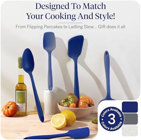 GIR: 10-Piece Silicone Essentials Kitchen Utensils Set – Royal Blue - Image 6