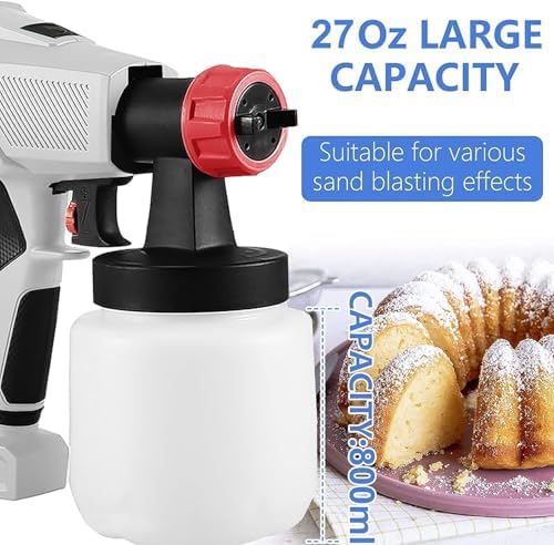 Electric Cake Decorating Airbrush Kit with 500W Food Spray Gun & 3 Nozzles - Image 7