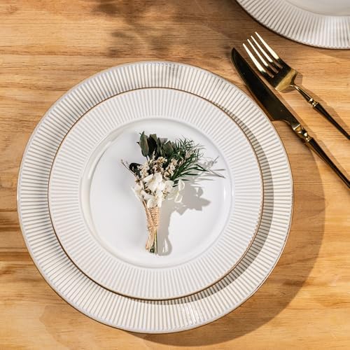 GBHOME Ceramic Dinnerware Sets of 8,36pcs Plates and Bowls Sets Dishes - Image 3