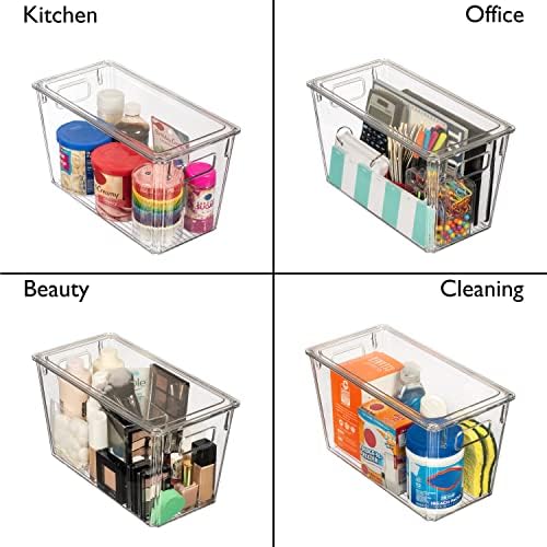ClearSpace Plastic Storage Bins with Lids for Pantry & Fridge, 4 Pack - Image 5
