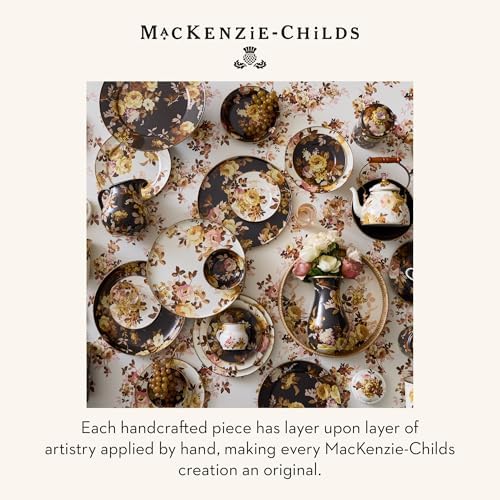 MACKENZIE-CHILDS Enamel Mug, 16 Ounces, Wild Rose Brown - Image 6