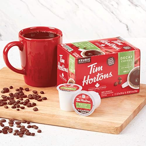 Tim Hortons Decaf, Medium Roast Coffee, Single-Serve K-Cup Pods Compatible with Keurig Brewers, 12 Count (Pack of 6), Red - Image 6