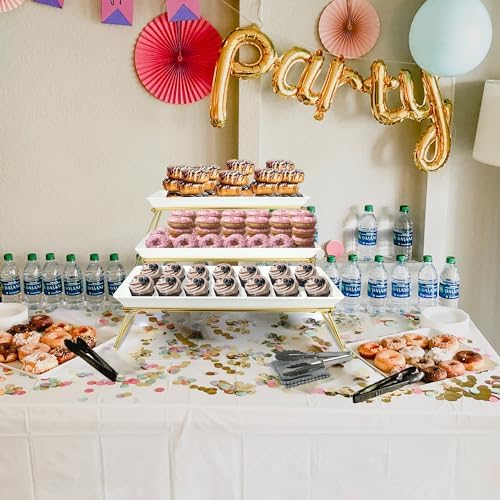 Czlizdyt Extra Large 3 Tier Serving Tray Set, 24x22x9.7 inch - Image 6