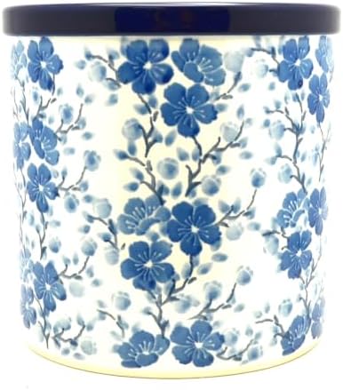 Polish Pottery Utensil Holder - Timeless Blue by Polish+Pottery+Gallery
