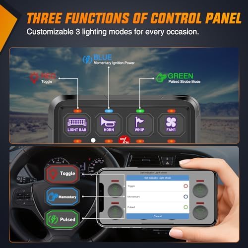 Nilight 8 Gang Switch Panel Relay System w/APP Control Automatic Dimmable - Image 2