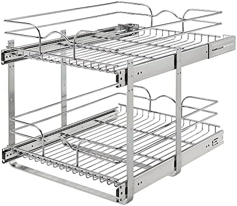 Rev-A-Shelf Pullout Organizer for Cabinets, Min Opening Width 18" by Rev-A-Shelf