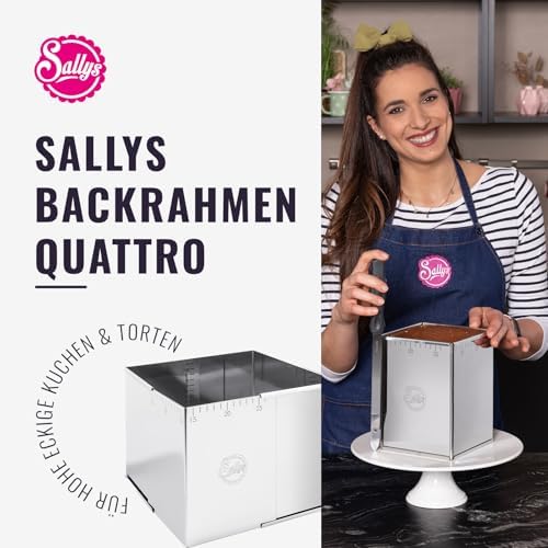 Sallys Baking Mould Baking Ring Cake Ring Round Rectangular Various Sizes and Shapes (Baking Frame, 14.5 x 14.5 to 26 x 26 cm - 20.5 cm High) - Image 2