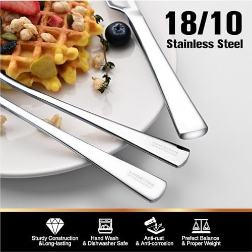 18/10 Flatware set for 6, 30 Piece Stainless Steel Silverware Cutlery Set - Image 3