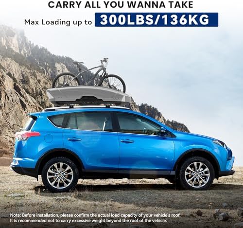 FLYCLE 300LBS Roof Rack Cross Bars Lockable for 2013-2018 Toyota RAV4 - Image 3
