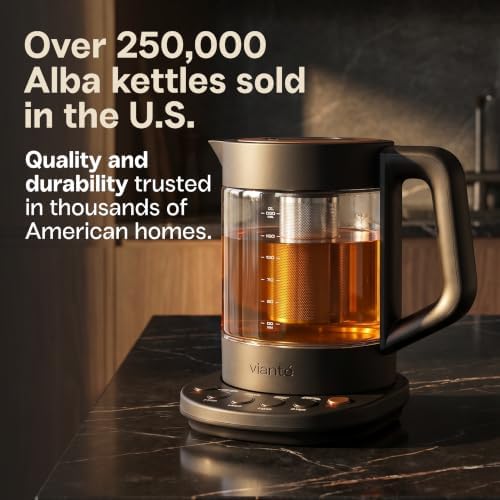 Viante Luxury Tea Set, Electric Kettle With Infuser, Gift for Tea Lovers - Image 3