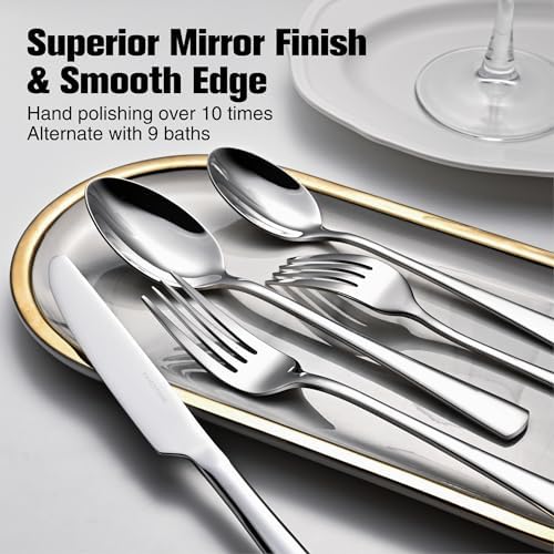 18/10 Flatware set for 6, 30 Piece Stainless Steel Silverware Cutlery Set - Image 4