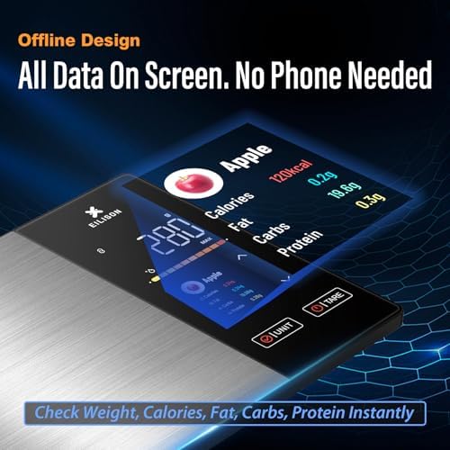 EILISON Smart Kitchen Scale,TFT Display Food Scale,Nutrition Calculator - Image 4