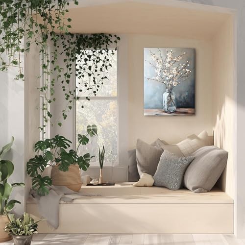 Doqueodas Botanical And Floral Art Canvas Wall Art 12x16 Inch Framing - Image 3
