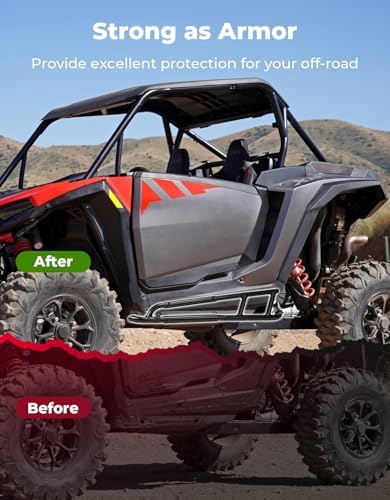KEMIMOTO 2024+ XP 1000 Nerf Bars Rock Sliders Heavy Duty Steel - Image 6