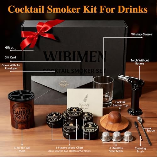 Whiskey Smoker Kit with Torch & Clear Ice Maker, Old Fashioned Smoker Kit - Image 4