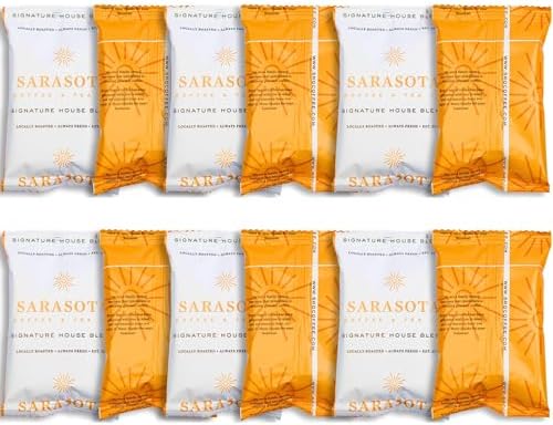 Breakfast Blend Ground Packets – Medium Roast, 2oz Pre-Measured Packs for 8–12 Cup Drip Makers | Low Acid Single-Pot Pouches, Individually Wrapped | 12-Count by Sarasota Coffee by SarasotaCoffeeTeaCo