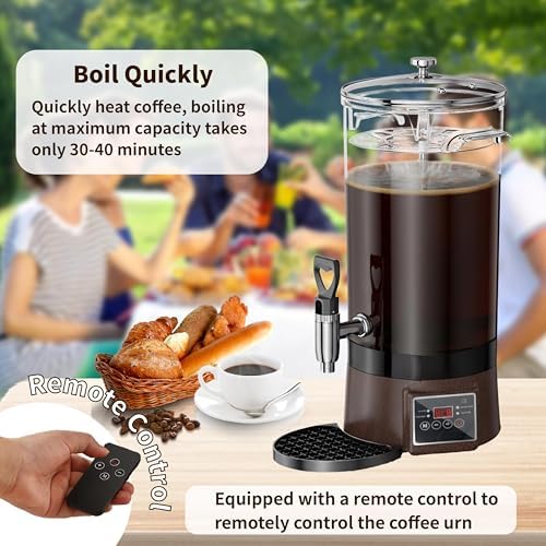 Commercial Coffee Urn Hot Beverage Dispenser Hot Chocolate Maker 19L 125Cup - Image 7