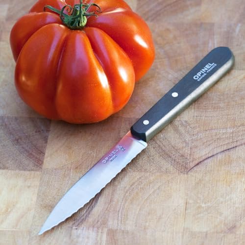 OPINEL Les Essentials 4 Piece Kitchen Prep Knife Set, Wood Handles (Loft) - Image 7