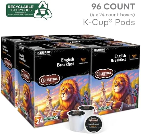 Celestial Seasonings English Breakfast Black Tea, Single-Serve Keurig K-Cup Pods, 96 Count - Image 3
