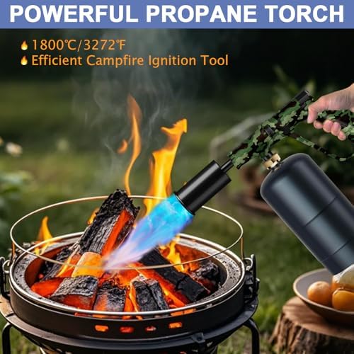 Sondiko Propane Torch Head - Powerful Kitchen Torch for Cooking, BBQ, and Steak Searing - Sous Vide - Charcoal Lighter and Welding Torch - Perfect Campfire Starter(Propane Tank Not Included) - Image 2
