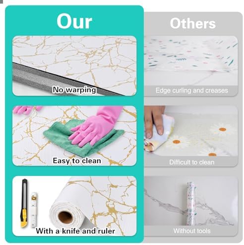 Drawer and Shelf Liner for Kitchen Cabinet Non-Adhesive 12in x 10FT - Image 6