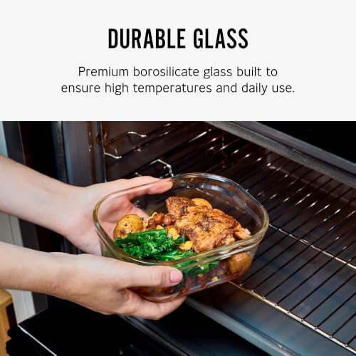 BLACK + BLUM Stack + Nest Glass Food Storage Container Set | Mix Set 4 Pack - Image 5