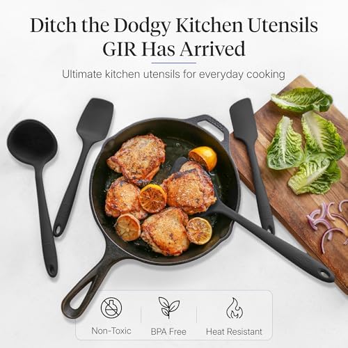 GIR: 5-Piece Silicone Ultimate Kitchen Utensils Set – Black - Image 2