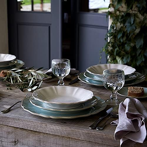 Costa Nova Ceramic Stoneware 13'' Charger Plate - Alentejo Collection, Turquoise | Microwave & Dishwasher Safe Dinnerware | Food Safe Glazing | Restaurant Quality Tableware - Image 5