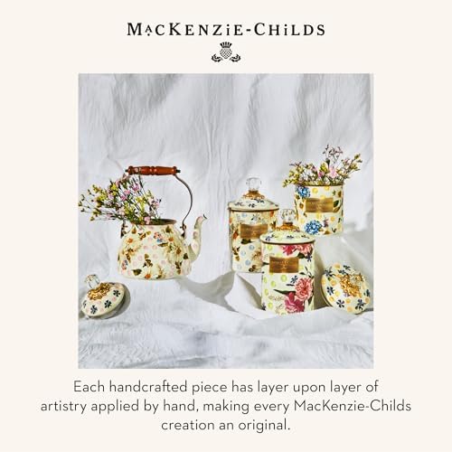 MACKENZIE-CHILDS Tea Kettle, 2 Quarts, Pink Wildflowers - Image 6