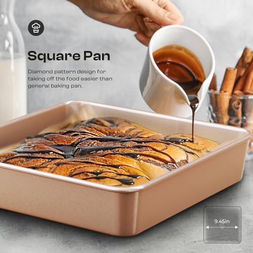 Baking Pans Set 8-Piece Bakeware Sets, Baking Sets for Nonstick Pan Set - Image 3