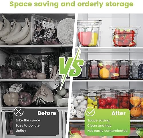 6-Pack NSF Polycarbonate Food Pans with Lids,1/6 Size,4" Deep,Clear - Image 6