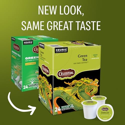 Celestial Seasonings Green Tea, Single-Serve Keurig K-Cup Pods, 96 Count - Image 2