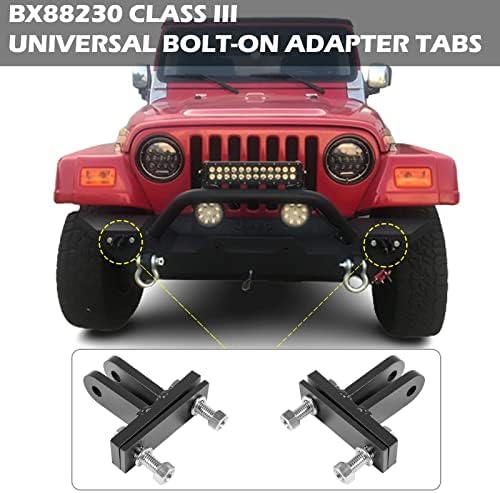 Replace for Blue Ox BX88230 Universal Bolt-On Base Plate Tow Bar Adapter Bracket Kit for Blue Ox Tow Bars Flat Towing, General Purpose Adapter Kit Fits Most Vehicles, Heavy Duty 5000 lbs Rated - Image 3