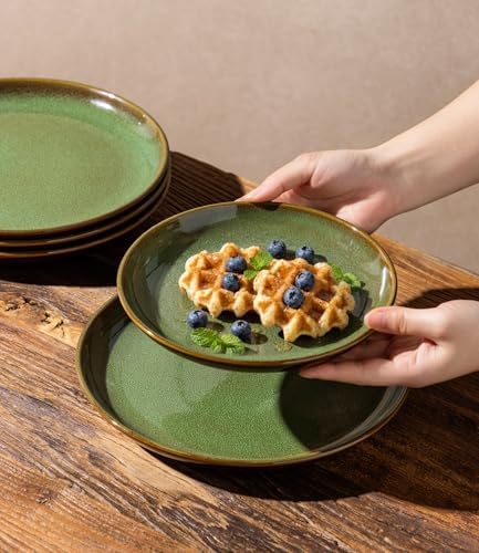 LeRatio Ceramic Dinnerware Sets for 4,12Pcs PorcelainPlates and Bowls Set - Image 6