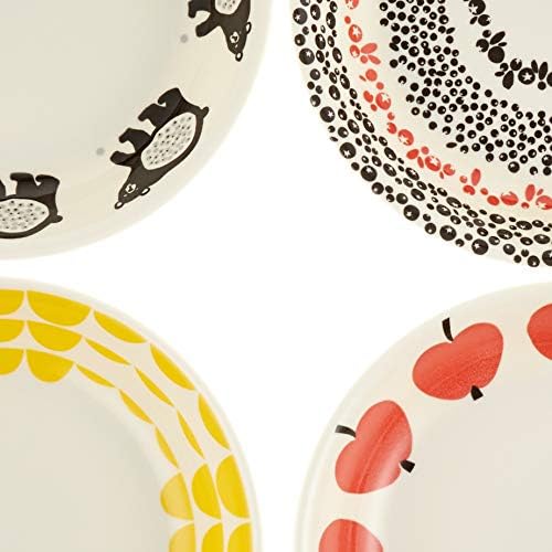 Finlayson FIN50-184 House Ka, Pasta Dish, Stew Plate, Curry Plate, 4 Patterns, Dinnerware Set, Diameter 8.7 inches (22 cm), Depth 1.6 inches (4 cm), Tableware, Scandinavian Goods, Floral Pattern, - Image 4