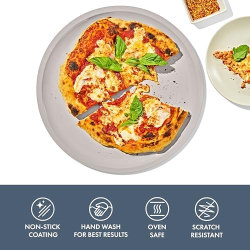 OXO Good Grips Non-Stick Pro Ceramic Coated 15 in Pizza Pan, Storm Blue - Image 2