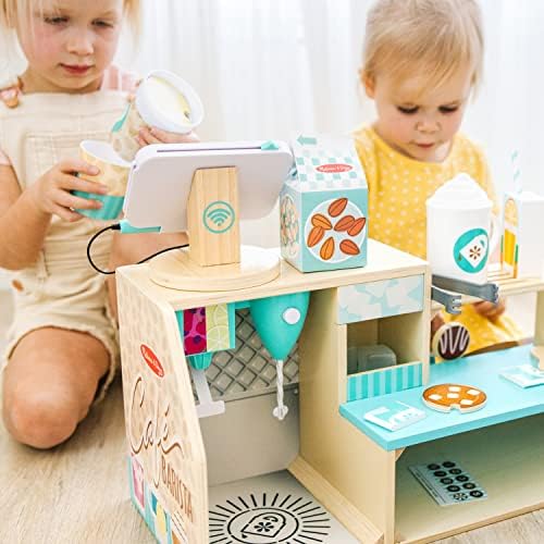 Melissa & Doug Wooden Café Barista Coffee Shop (35 Pieces) - FSC Certified - Image 2