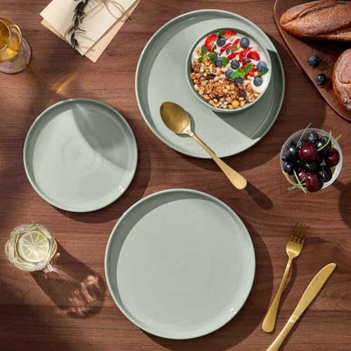E-far Plates and Bowls Sets, 6 Pcs Stoneware Ceramic Dinnerware Dishes Sets - Image 4