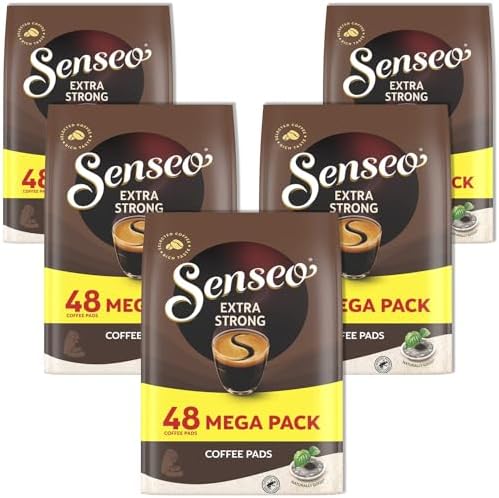 Senseo Extra Strong Coffee Pods - Dark Roast with Intense & Bold 240 Count by Senseo