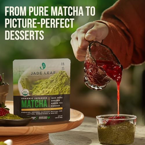 Jade Leaf Matcha Organic Culinary Grade Matcha Powder - Japanese Green tea for Baking, Smoothies, Lattes, and Skin Care, 30g / 1.06 Ounce (Pack of 3) - Image 3