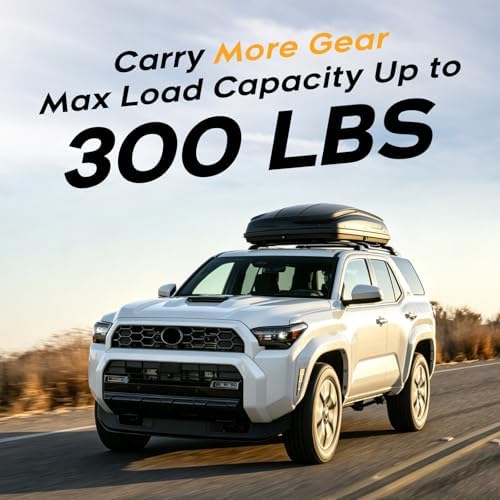 Powerty 300LBS Roof Rack Cross Bars for 2025-2026 Toyota 4Runner Accessories with Raised Side Rails, Lockable Aluminum Roof Crossbars Rooftop Luggage Racks Carrier for Toyota 4Runner - Image 4