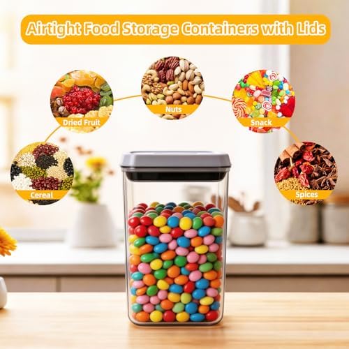 Pop Push Button Airtight Food Storage Containers Baking Set 5 Pcs - Image 6