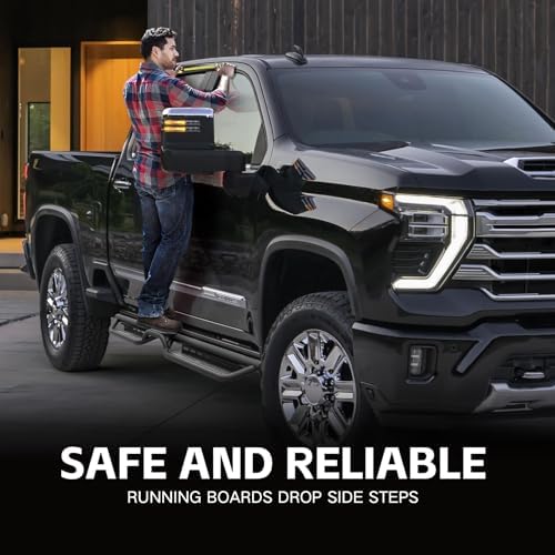 Crew Cab Running Boards Fits 2019-2026 Chevy Silverado Sierra HD - Image 3