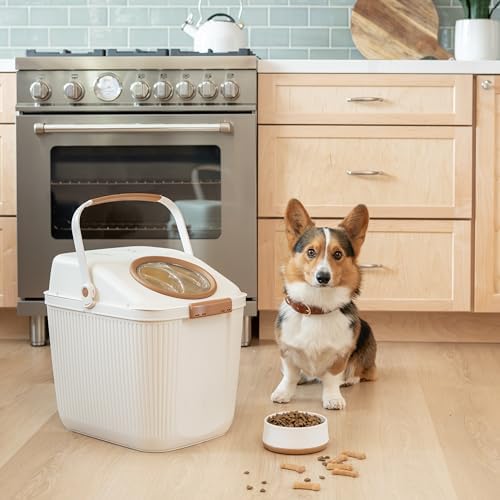 Harry Barker Small Modern Dog Bowls, 2-Pack Eco-Friendly Plastic Pet Food & Water Bowls, Non-Slip Base, Dishwasher Safe, BPA-Free, Neutral Design, Holds 3 Cups Each - Image 2