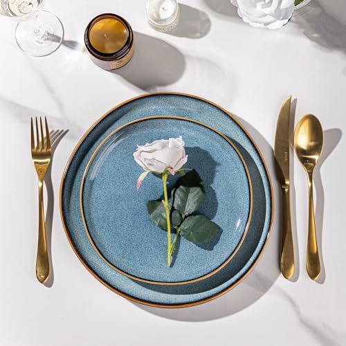 AmorArc Ceramic Dinnerware Sets for 6, 18Pcs Plates and Bowls Sets Dishes - Image 2