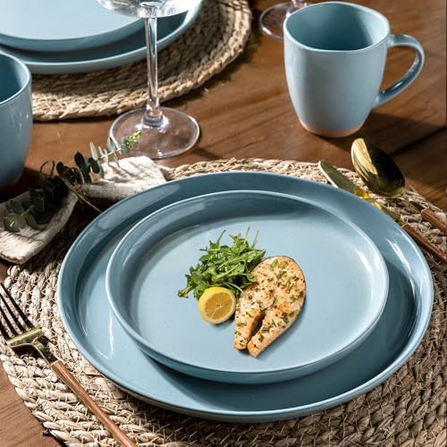 AmorArc Dinnerware Sets for 4, 12 Pieces Ceramic Plates and Bowls Set - Image 5