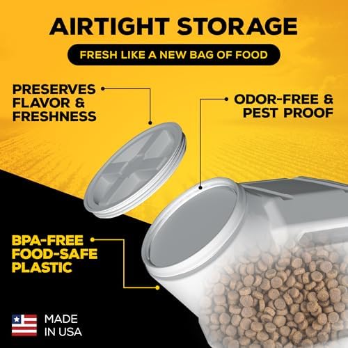 Vittles Vault Airtight Stackable Pet Food Storage Container Up to 60lbs - Image 5